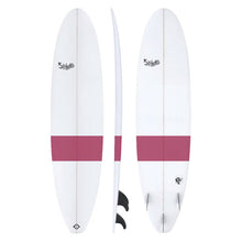 Load image into Gallery viewer, HECTIC BOARD CO 7'0 CAPTAIN MAROON STRIPE PU