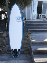 Load image into Gallery viewer, HECTIC BOARD CO SEAGULL 6'10" MID LENGTH EPS BLUE WITH FUTURE FINS