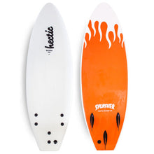 Load image into Gallery viewer, HECTIC BOARD CO 2022 SPLASHER SOFTBOARD WHITE ORANGE 6'0